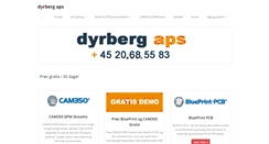Desktop Screenshot of dyrberg.dk